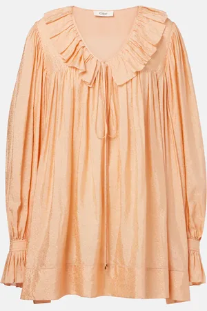 Chloé ChloÃ© Ruffled jacquard minidress