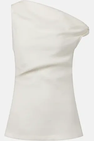 FAITHFULL THE BRAND Suis asymmetric linen top