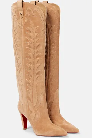 Christian Louboutin Santia Botta 85 suede knee-high boots