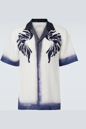 DRIES VAN NOTEN Embroidered bowling shirt