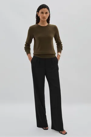 Paige High-Rise Twill Trousers AU 10