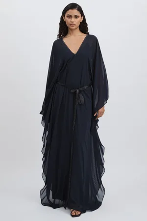 Halston Heritage Bell Sleeve Maxi Dress AU 14