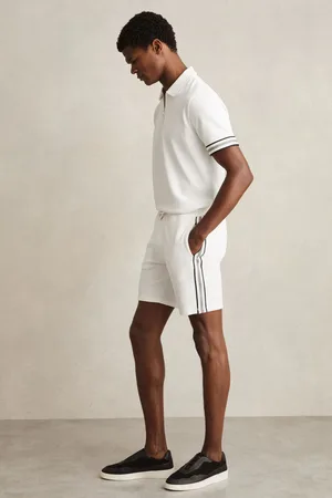 Reiss Phoenix Textured Tape Drawstring Shorts XXL