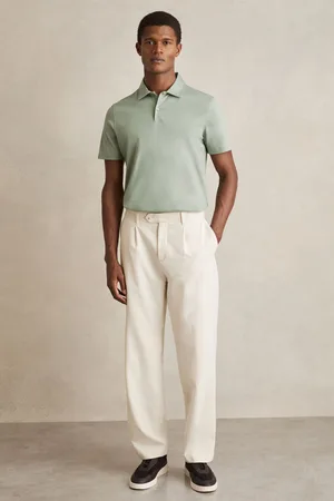 Reiss Earl Cotton Short-Sleeve Polo Shirt L