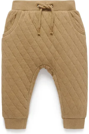 Purebaby Girls Pink Quilted Joggers