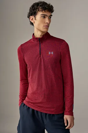 Under Armour Mens Seamless Stride Quarter Zip Sweat Top