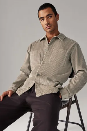 Next Mens Corduroy Twin Pocket 100% Cotton Shacket Overshirt