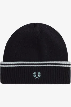 Fred Perry Mens Twin Tipped Merino Wool Beanie Hat