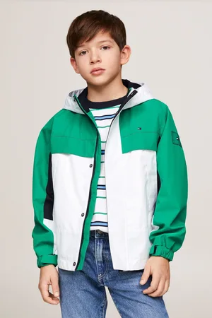 Tommy Hilfiger Boys Colorblock Hooded Jacket