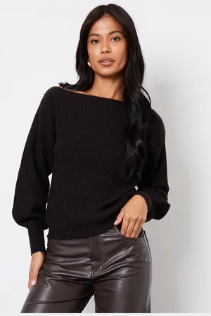 Threadbare Womens Slash Neck Chunky Knit Jumper
