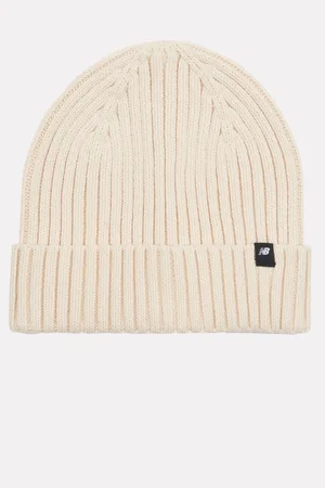 New Balance White Tab Beanie Hat One