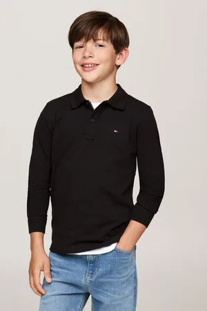 Tommy Hilfiger Boys Flag Long Sleeved Polo Shirt