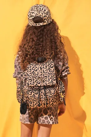 River Island Girls Girls Leopard Print Nylon Backpack