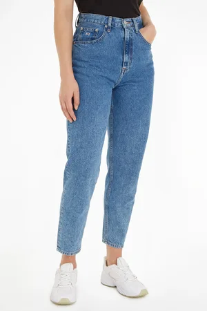 Tommy Hilfiger Womens Mom Ultra High Rise Tapered Jeans