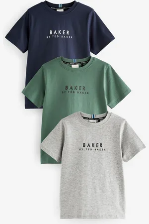 Ted Baker Boys 100% Cotton T-Shirts 3 Pack