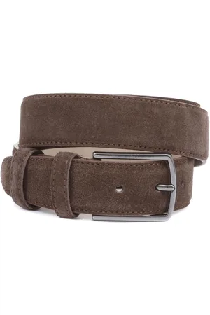 JONES BOOTMAKER Mens Upney Suede Leather Belt L