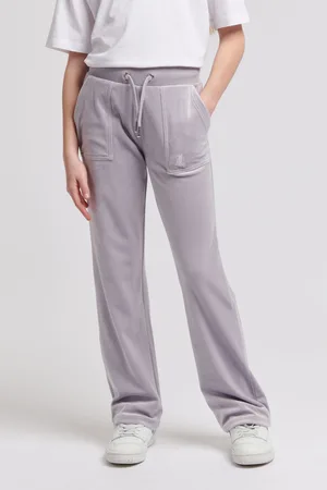 Juicy Couture Girls Tonal Wide Leg Joggers