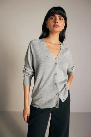 Next Womens Soft Touch Button Up Knitted Cardigan