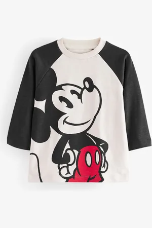 Mickey Mouse Boys 100% Cotton Long Sleeve T-Shirt (3mths-8yrs)