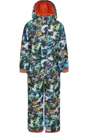 Mountain Warehouse Boys Kids Cloud Printed Waterproof Fleece Lined Snowsuit