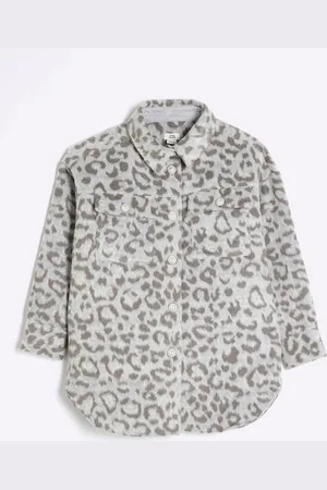 River Island Girls Girls Leopard Print Jacket