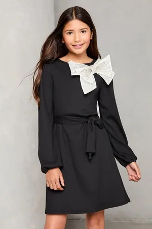 Lipsy London Girls Jersey Bow Detail Dress (5-16yrs) (5-16yrs)