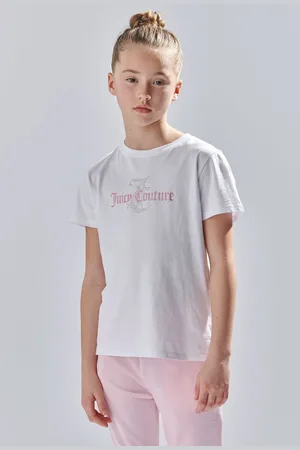 Juicy Couture Girls Girls Classic Fit 100% Cotton Diamanté T-Shirt