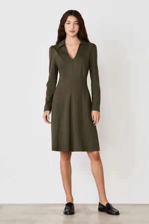 Finery London Bethany Ponte Jersey Knee Length Dress AU 10