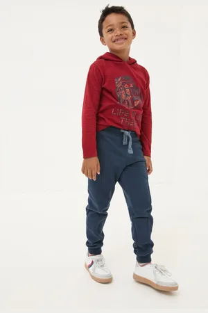 Fat Face Boys FatFace Perry Cotton Panel Joggers