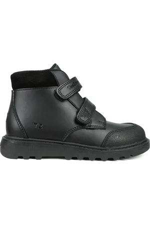 Toezone Boys Levi Boys Rip Tape Ankle Boots with Toe Bumper
