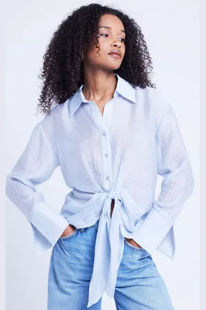 River Island Womens Twist Front Button Up Shirt