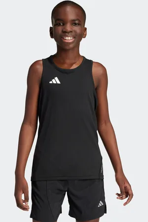 adidas Black Team Tank Top Kids 15