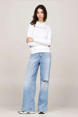 Tommy Hilfiger Womens Regular Fit Linear Hoodie