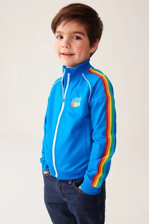 Little Bird Boys Rainbow Stripe Track Jacket