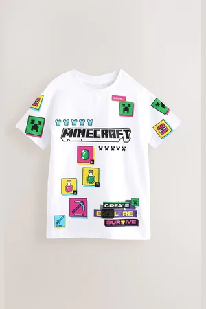 Minecraft Boys 100% Cotton Licensed T-Shirt (3-16yrs)
