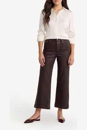 Paige Womens Anessa High Waisted Wide Leg Jeans