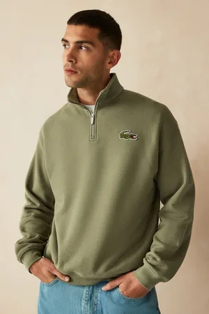 Lacoste Mens Croc Effect Signature Sweatshirt