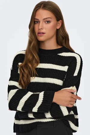 JDY Womens Knitted Stripe Pullover Jumper