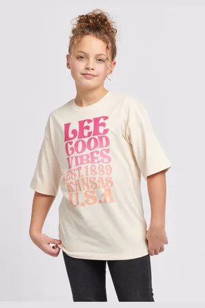 Lee Girls Girls Loose Fit 100% Cotton Ombre Graphic T-Shirt