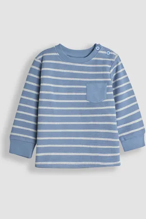 JoJo Maman Bébé Boys Denim Stripe Top