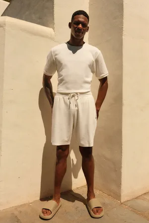 Next Mens Brick Texture Jersey Shorts