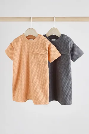 Next Orange/Grey Baby Rompers 2 Pack 2