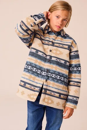 Next Boys Neutral Pattern Printed Overshirt (3-16yrs)