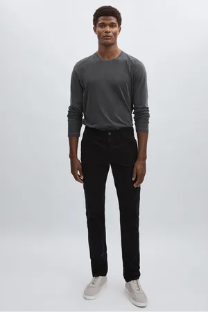 Paige Mens Stretch-Cotton Slim Cargo Trousers