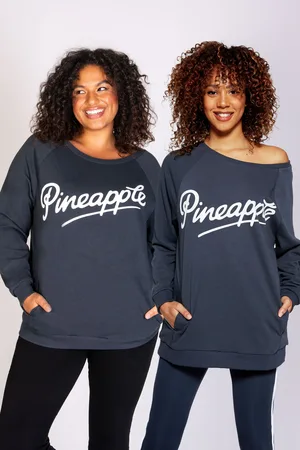 Pineapple Womens Charcoal Oversized Monster Sweatshirt