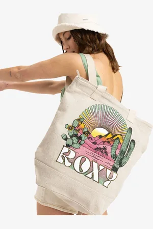 Roxy Natural Drink The Wave Graphic Logo Backpack One
