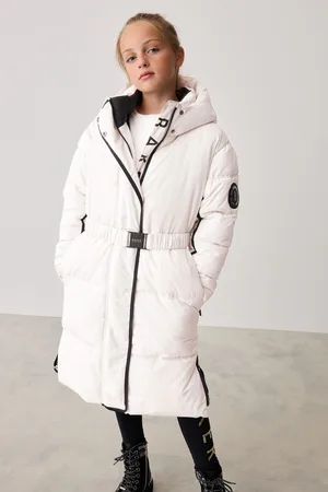 Ted Baker Girls Shower Resistant Padded Belted Parka