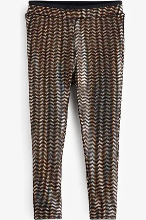 Next Girls Bronze Sequin Leggings (3-16yrs)