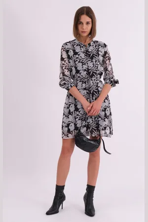 Religion Solstice Kaftan Shirt Dress with Tie waist AU 10