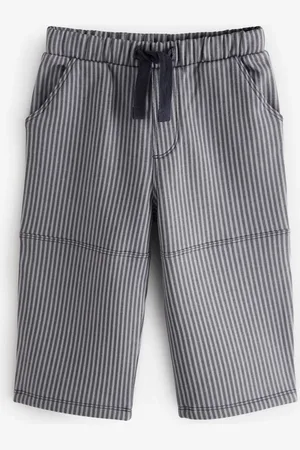 Next Boys Charcoal /White Stripe Carpenter Jersey Joggers (3mths-7yrs)